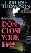 Don't Close Your Eyes