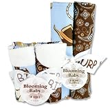 COWBOY BABY 4 PACK BIB AND 4 PACK BURP CLOTH SET - Bibs - 4 Pack Set: Rockstar Plaid Percale, Cowboy Baby Bandana Print Percale, Cowboy Baby Scatter Print Percale, Yacht Club Stripe Twill; 1 Each; 9 x 13 Burp Cloths - 4 Pack Set: Rockstar Plaid Percale, Cowboy Baby Bandana Print Percale, Cowboy Baby Scatter Print Percale, Yacht Club Stripe Twill; 1 Each; 13 x 10
