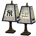 New York Yankees Art Glass Table Lamp