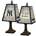 New York Yankees Art Glass Table Lamp
