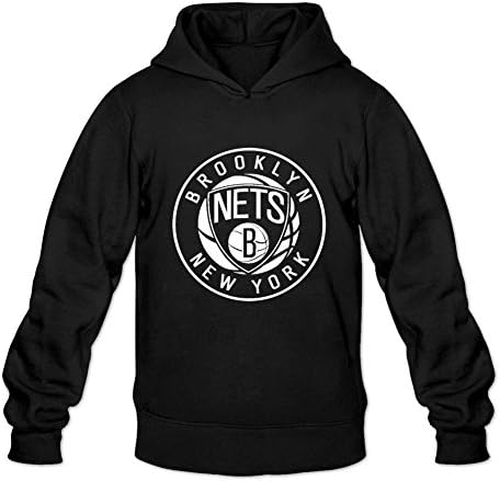 huaxian mens 100% Cotton New York Brooklyn Nets Pullover Hoodie