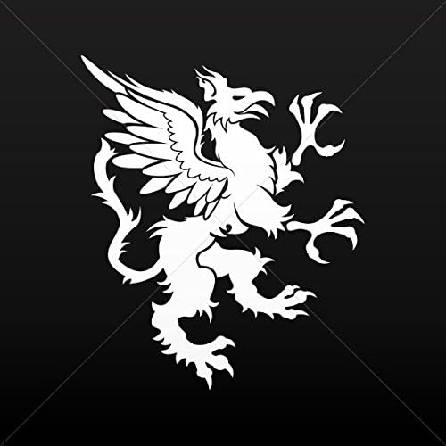 Decal Stickers Griffin Durable Racing Motorbike Waterproof Racing Vehi White (14 X 11.8 In)