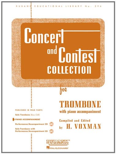 Concert and Contest Collection for Trombone: Piano Accompaniment (Rubank Educational Library)