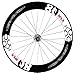 Gray 45/80 High Modulus Carbon Clincher Road Bike Wheel Set (Front/Rear Wheels)