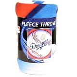 Los Angeles Dodgers Fleece Blanket (Measures Approximately 50" x 60")