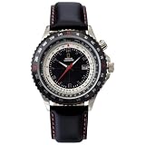 National Geographic Men's Aviator Solar Slide-Rule Bezel Watch #NG770A