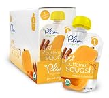 Plum Organics Baby Just Veggies, Butternut Squash with Cinnamon, 3 Ounce (Pack of 12)