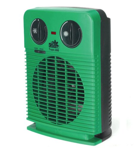 Heizlüfter Heizung für Gewächshaus mit 2 Thermostaten Frostwächterfunktion und Signallampe mit 1 x MLG-Kugelschreiber