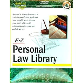 E-Z Software Personal Law Library 4 CD Rom Discs