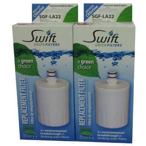 LG replacement water filter LT500P, 5231JA2002-A, 5231JA2002, 5231JA2002A-S 100% recyclable, and made in U.S.A. and Canada SGF-LA22 (2 Pack)