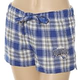 NCAA Orlando Magic Ladies Royal Blue Plaid Harmony Pajama Shorts (Large)