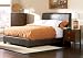 Tomford Faux Leather Queen Size Low Profile Bed Bedroom Furniture