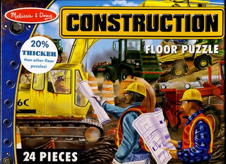 Childrens Toyshop  Toys : Melissa and Doug Construction 24pc Floor