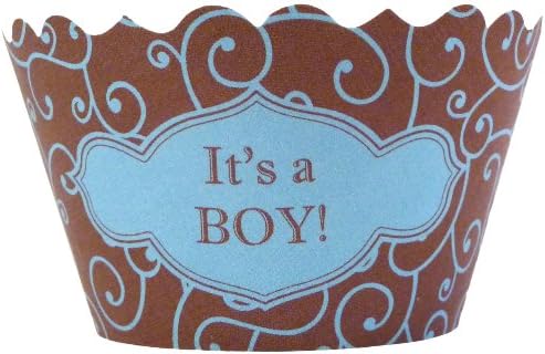 Bella Couture Mini It's a Boy Cupcake Wrappers