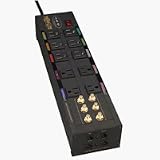Tripp Lite HT10DBS Home Theater 10 Outlets 3570 Joules RJ11/45 Surge Suppressor