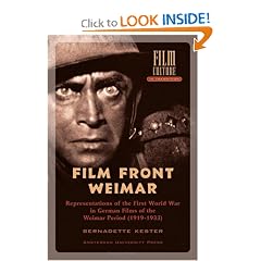Filmfront Weimar: Representations of the First World War in German Films from the Weimar Period (1919-1933) (Amsterdam University Press - Film Culture in Transition)