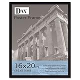 DAX Flat Face Wood Poster Frame With Plexiglas Plastic Window 16 X 20 Black ....