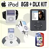 Apple 8GB IPOD Nano AAC/MP3 Player - Black (3RD Generation) and Deluxe Accessory Kit