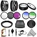 Professional Lens and Filter Kit for CANON PowerShot SX500 IS Camera - Includes: 0.43X Wide Angle (w/ Macro Portion) and 2.2X Telephoto High Definition Lenses + Filter Kit (UV, CPL, FLD) + Close-Up Macro Filter Set (+1,+2,+4,+10) + Lens Adapter Ring + Rubber Lens Hood + 2 Color Filters + Center Pinch Lens Cap w/ Cap keeper Leash + Lens Cleaning Pen + Deluxe Cleaning Kit + MagicFiber Microfiber Cleaning Cloth