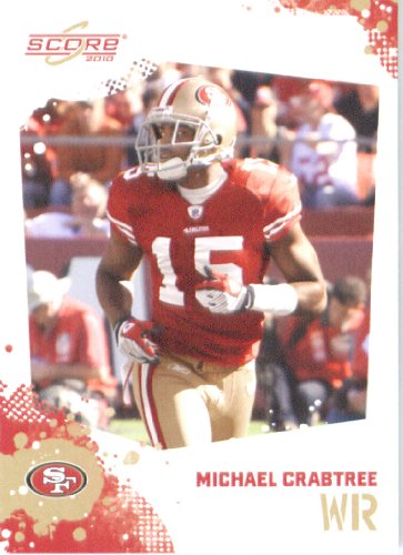 Michael Crabtree - San Francisco 49ers - 2010 Score Football Card - NFL Trading Card in Screwdown Case