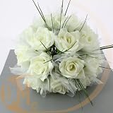 Discount Mariage - Bouquet de la mariée ou enfant dhonneur Blanc