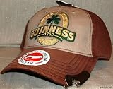 GUINNESS Embroidered Brown Baseball Cap w/Opener HAT