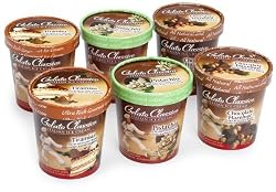 Gelato Classico Taste of Italy Selection - 2 Pints Each of Pistachio Gelato, Tiramisu Gelato, and Chocolate Hazelnut Gelato (Pack of 6)