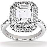 0.66 CT DIAMOND SEMI MOUNT ENGAGEMENT RING SETTING 14K