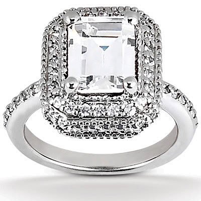 0.66 CT DIAMOND SEMI MOUNT ENGAGEMENT RING SETTING 14K