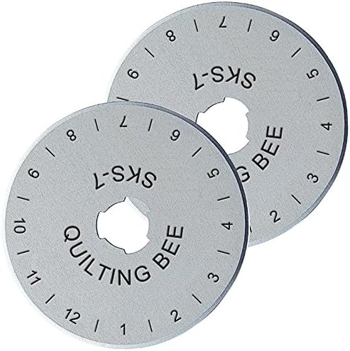 2-Pack Quilting Bee 45mm Rotary Cutter Refill/Replacement Blades (RB4502)