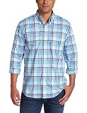 Nautica Mens Long Sleeve Mechanical Stretch Gingham Woven