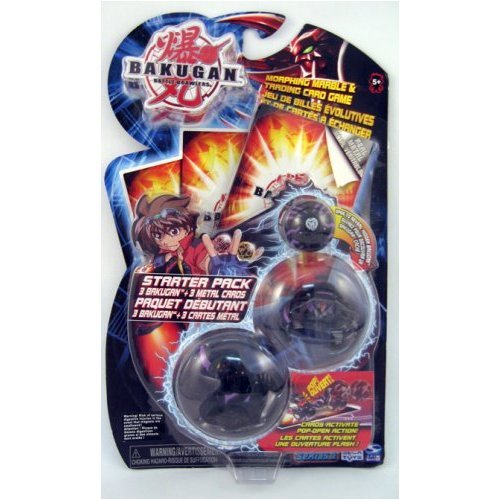 Bakugan Starter 3 Pack: Darkus (Black)