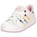 ADIDAS Preschool Superstar II Shoe, White/Pink/Multi