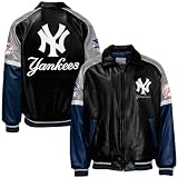 New York Yankees Black Varsity Pleather Jacket