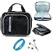 Black Durable Pinn Messenger Carrying Bag with Removable Shoulder Strap for ASUS Transformer Prime Android 10.1-inch Tablet+ White Headphone + SumacLife TM Wisdom*Courage Wristband