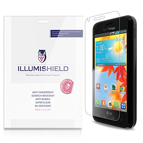iLLumiShield - LG Enact Screen Protector Japanese Ultra Clear HD Film with Anti-Bubble and Anti-Fingerprint - High Quality (Invisible) LCD Shield - Lifetime Replacement Warranty - [3-Pack] OEM / Retail Packaging (Model(s): VS890)
