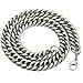 Trendsmax 15mm Stainless Steel Mens Boys Rombo Curb Cuban Link Chain Necklace