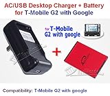 AceSoft High Quality 1580mAh Replacement T-Mobile G2 Battery+Wall Travel Do ....