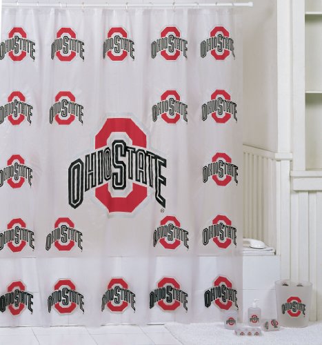 Ohio State Complete All In One 7 Piece Frosty Bathroom Set, 3 Piece Bath Rug Set and 3 Piece Towel Set