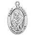 Sterling Silver Oval Medal Necklace Patron Saint St. Anthony with 20" Chain in Gift Box, Patron Saint of Lost Articles & the Poor Sterling Silver Oval Medal Necklace Patron Saint St. Anthony with 20" Chain in Gift Box, Patron Saint of Lost Articles & the Poor