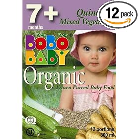 Bobobaby 7+ Months Quinoa And Mixed Vegetables, 12 Servings, 10.15-Ounce Boxes (Pack of... by Bobobaby