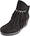 Pierre Dumas - Womens Candy-1 Wedge Fringe Ankle Bootie