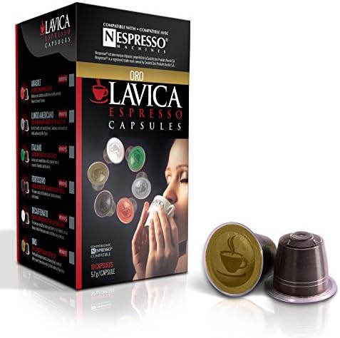 150 Nespresso Compatible Lavica ORO Blend Slow Roasting Single Serve Espresso Coffee Capsules - Compatible with Nespresso Machines