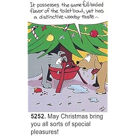 Oatmeal Studios Humorous Christmas Cards, Distinctive Woodsy Taste, Box of 26 with Envelopes