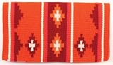 Mayatex Saddle Blanket - Wool Apache Barrel Racer - Tangerine and Copper