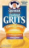 Quaker Instant Grits Cheese Lovers Variety Pack, 12-Ounce Boxes (Pack of 12)