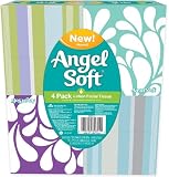 Angel Soft, Lotion, Cube Facial Tissue, 4 Count