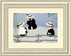 Eternel triangle Framed Art Print by Diane Ethier,21.6 in. x 17.6 in. Framed