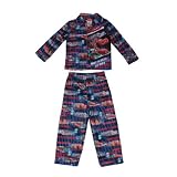 2 PCS SET: Boys Or Girls Disney Cars Fleece Sleepwear Pajama Top & Pants Set - Blue & Red
