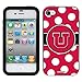 Click To University of Utah - Polka Dots design on a Black-Black iPhone 4 / 4S Guardian Case by Coveroo Details University of Utah - Polka Dots design on a Black-Black iPhone 4 / 4S Guardian Case by Coveroo